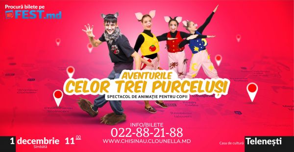 The Adventures of the The three Little Pigs - Telenesti