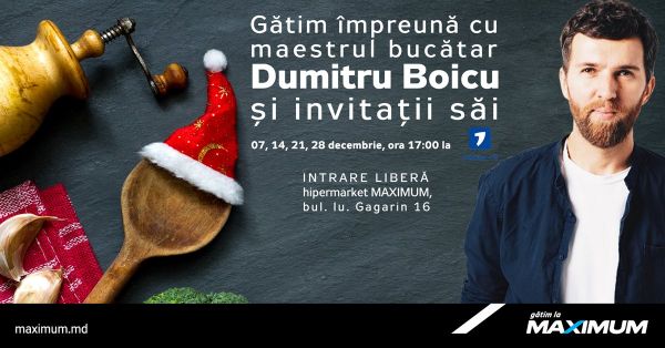 Cooking Masterclass with Boicu Dumitru and his guests!