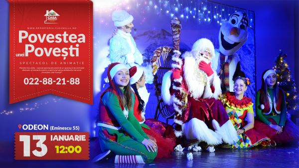 Povestea unei Povești cu Clounella, Gogonel, Morcovel, Moș Crăciun și Fulguța