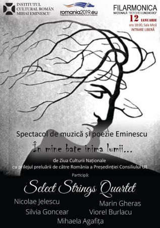 Spectacol de muzică și poezie Eminescu