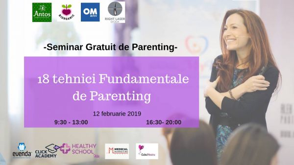 Seminar Gratuit: 18 tehnici pentru a creste un copil echilibrat