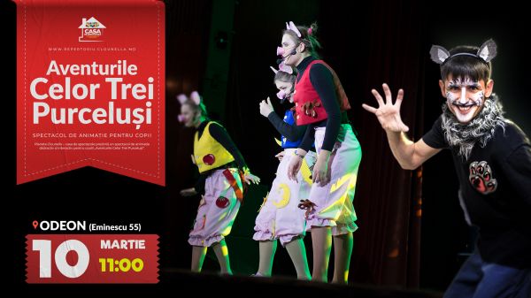 Aventurile celor Trei Purceluși - Spectacol Interactiv de Animație pentru Copii