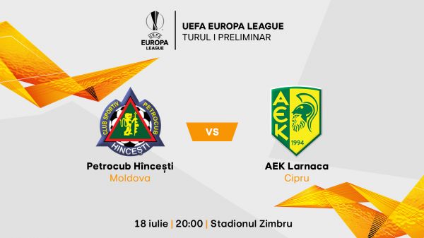 Petrocub - Hînceşti vs AEK Larnaca