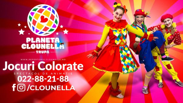 Jocuri Colorate - Program - Spectacol de Animație pentru Copii | +2