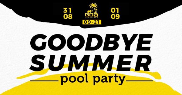 Goodbye summer pool party