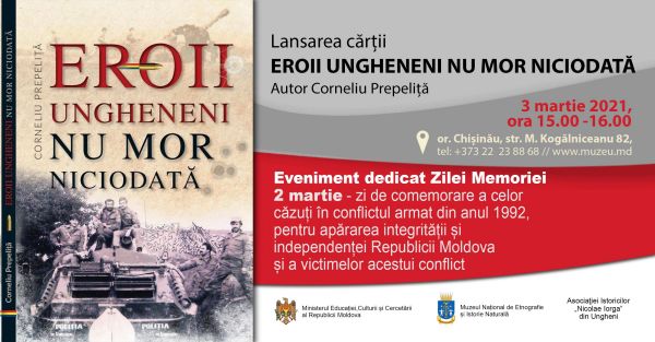 LANSAREA CARTII EROII UNGHENENI NU MOR NICIODATA