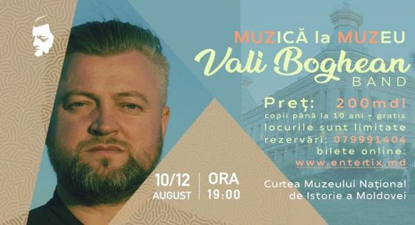 Muzică la Muzeu cu Vali Boghean Band (12.08)