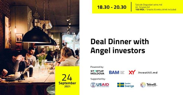 Deal dinner pitch with angel investors