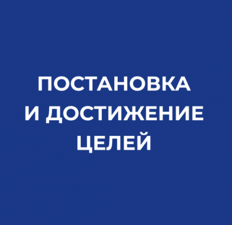 Постановка и достижение целей. Цель "Х"