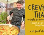 Creveți Thai în tigaia mare la terasă Oliva Verde!