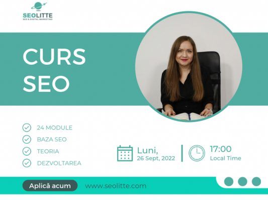 Curs SEO, Copywriting, Google Analytics