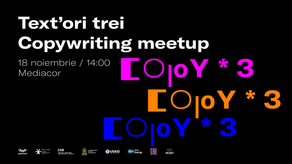 Text’ori trei. Copywriting meetup | Mediacor