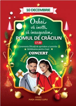 Inaugurarea Pomului de Crăciun la Orhei