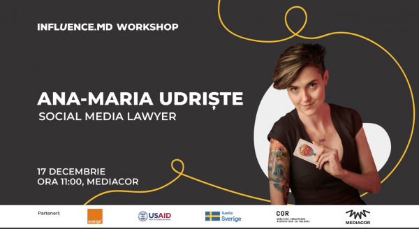 Influence.md Workshop: Ana-Maria Udriste, Social Media Lawyer