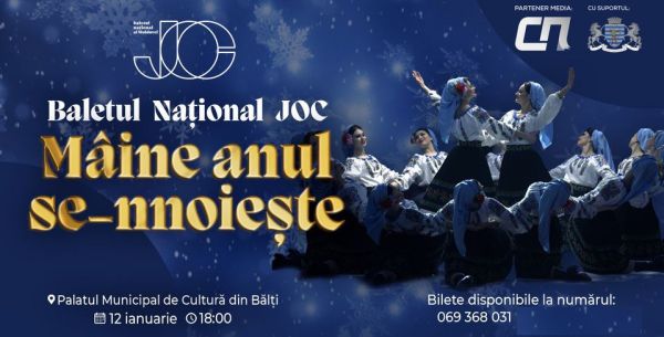 Spectacol JOC la Bălți "Mâine anul se-nnoiește"