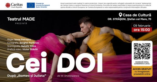 „CEI DOI”, un spectacol după „Romeo și Julieta” de W. Shakespeare