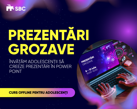 PREZENTĂRI GROZAVE. ÎNVĂȚĂM ADOLESCENȚII SĂ CREEZE PREZENTĂRI ÎN POWER POINT