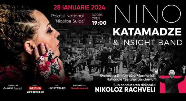 NINO KATAMADZE, INSIGHT & N.RACHVELI cu Orchestra Filarmonicii