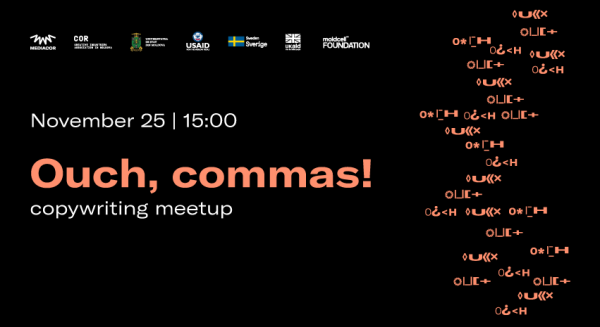 Ouch, commas! Copywriting meetup