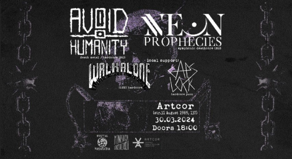 AVOID HUMANITY și NEON PROPHECIES - Live in Chisinau