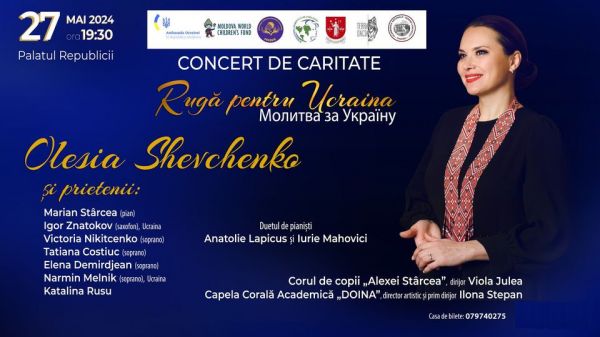 "Rugă pentru Ucraina" Concert de binefacere