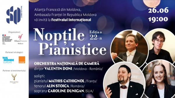 Concert Simfonic. Festivalul Internațional "Nopțile Pianistice", ediția a 22-a