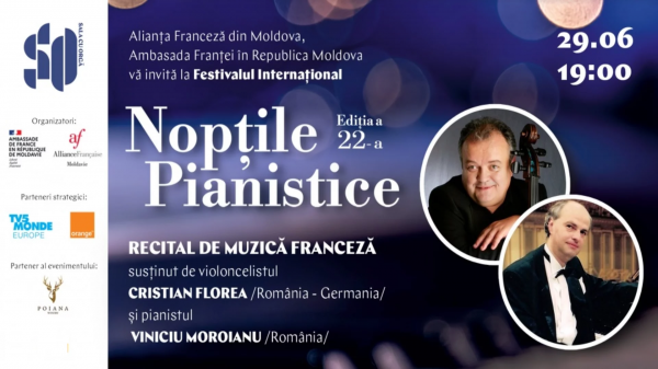 Concert Simfonic. Festivalul Internațional "Nopțile Pianistice", ediția a 22-a