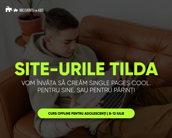 SITE-URILE TILDA. VOM ÎNVĂȚA SĂ CREĂM SINGLE PAGES COOL.  PENTRU SINE. SAU PENTRU PĂRINȚII