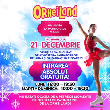 Patinoarul de gheață la Orheiland