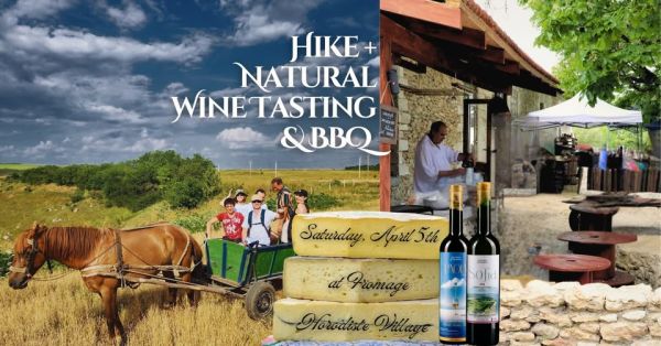 Hike, Cheese, Natural Wine Tasting & BBQ at Fromage