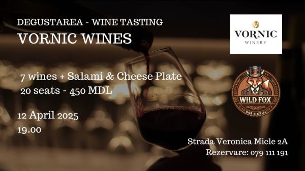 Evening of tasting of Vornic winery!