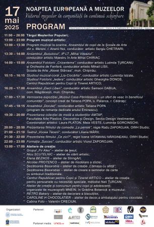 NOAPTEA EUROPEANĂ A MUZEELOR 2025