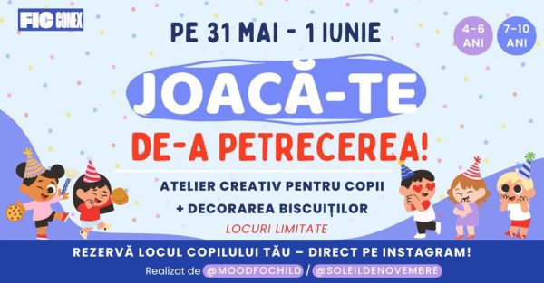 Atelier decor + biscuiti pentru copii