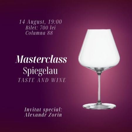 Masterclass Spiegelau: Taste and Wine