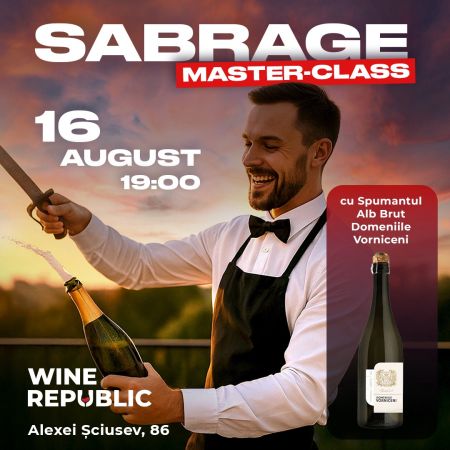 Sabrage Master-Class cu Spumant