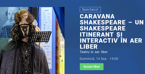 Reuniunea TNR 2025: Caravana Shakespeare – un Shakespeare itinerant si interactiv in aer liber