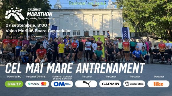 The most spectacular training session for the Chisinau Marathon