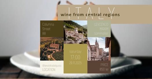 Italia. Wine from Central Region