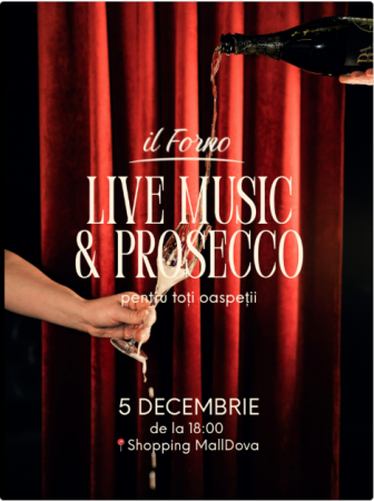 Live music and Proseco