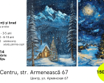 Workshop: Painting a Mountain Landscape with a Christmas Tree!