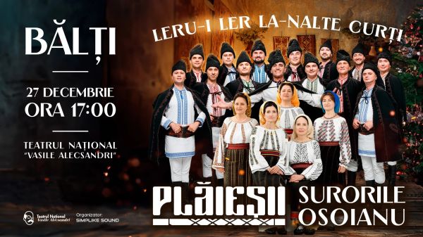 Leru-i Ler la-nalte curti” – Plaiesii aduc magia colindului la Balti