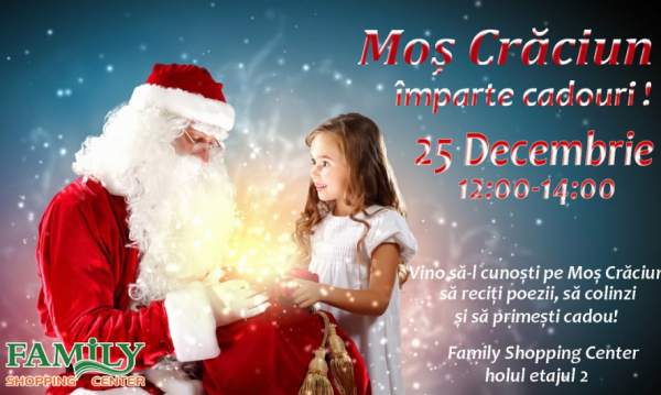 Moș Crăciun la Family Shopping Center