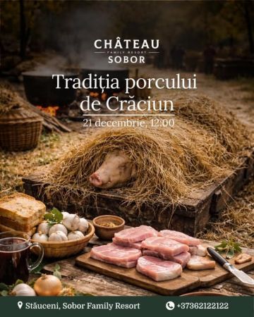 Ajun de Crăciun în aer liber, la Sobor Family Resort