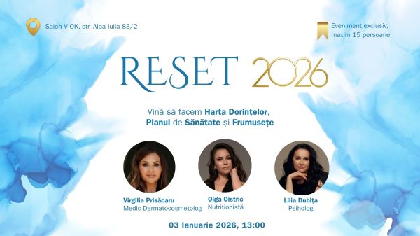 RESET 2026 Frumusețe. Sănătate. Dorințe.