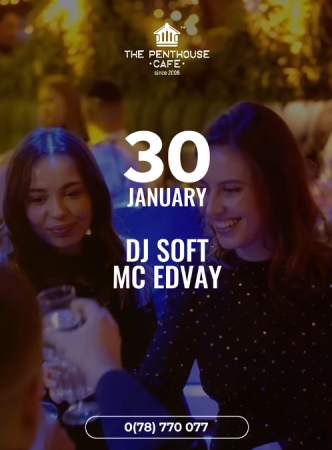 Evening at The Penthouse Cafe