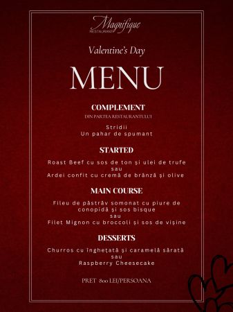 Valentine's Day at Magnifique Restaurant