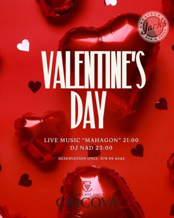 Valentine’s Day la  JACK’S BAR&GRILL