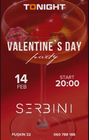 Valentine’s Day Party la TONIGHT CITY CAFE