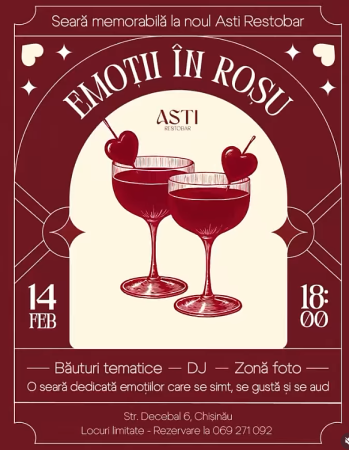 Valentine’s Day la Asti Restoba