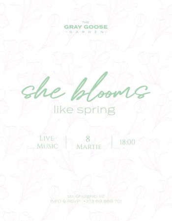 8 MARCH at The Gray Goose Garden